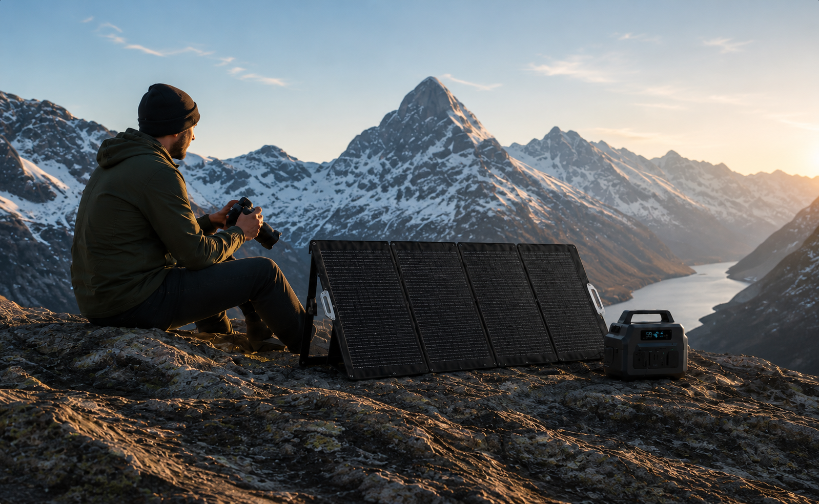 Dr Batt SP200 solar panel generating clean renewable energy outdoors
