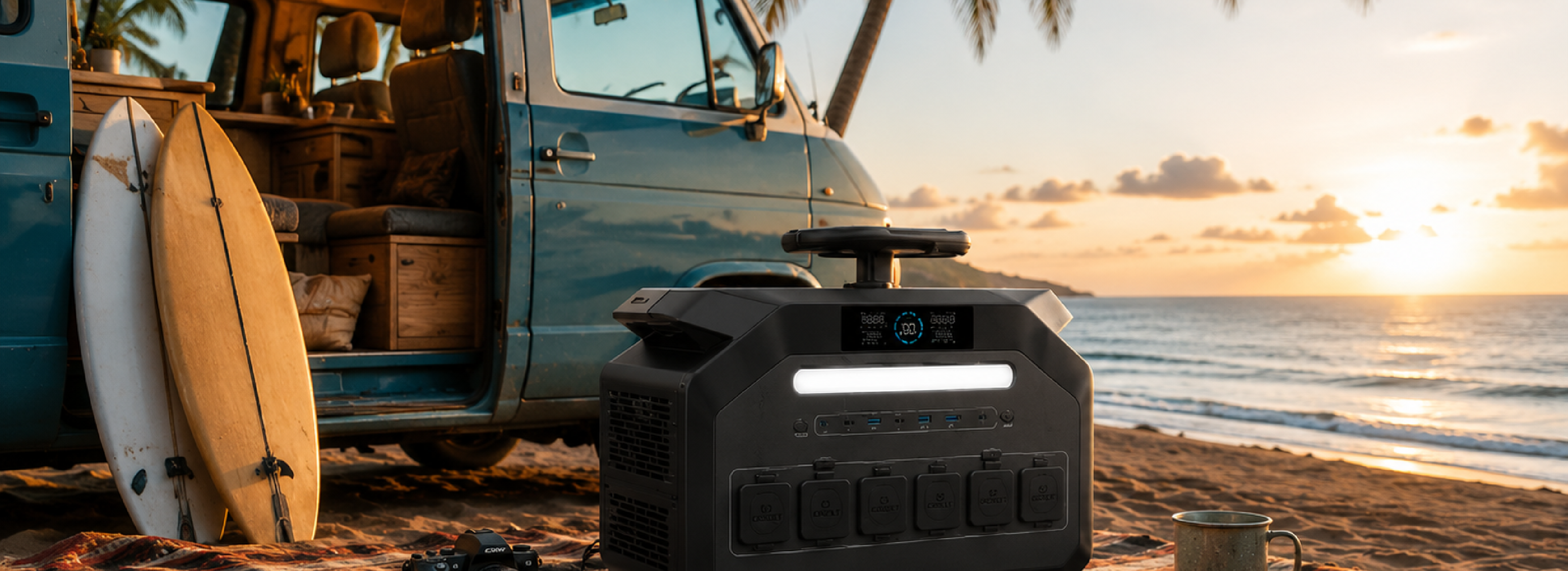 Lightweight and portable — Dr Batt power station for camp
