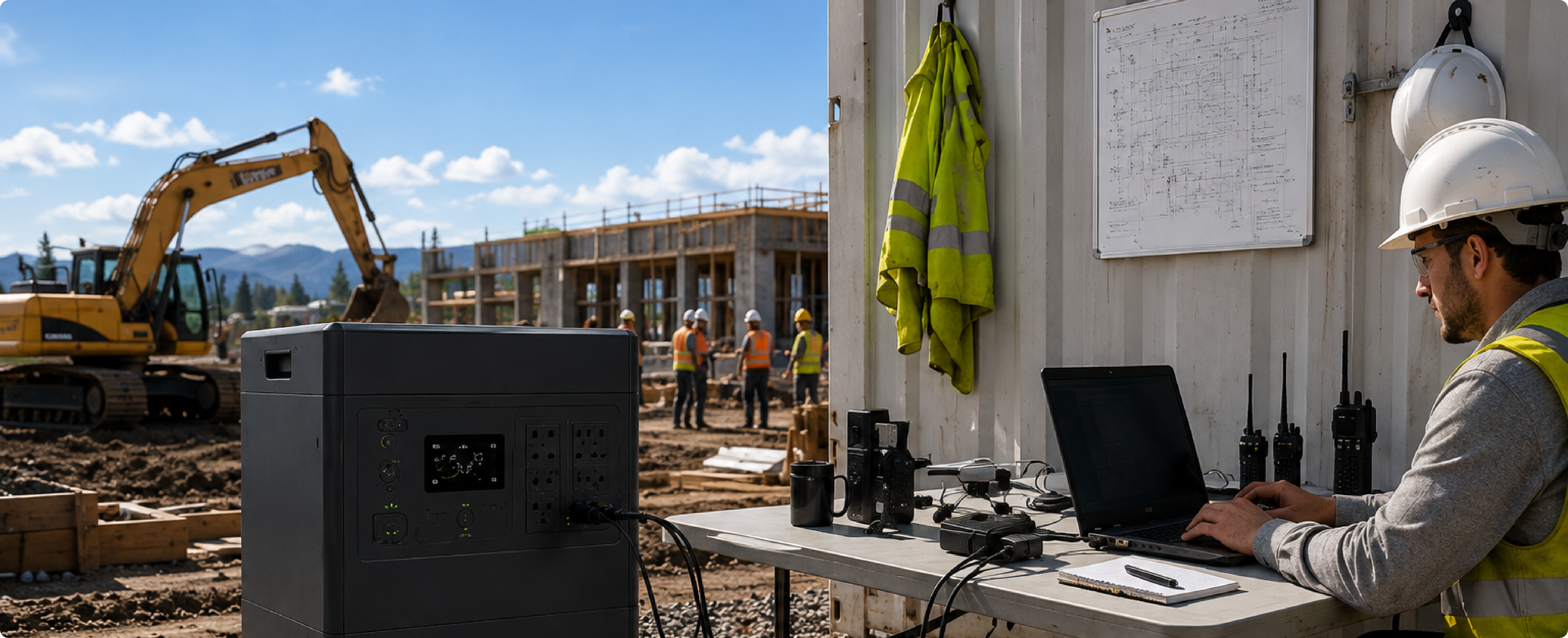 2000W continuous tool output — Dr Batt construction power station