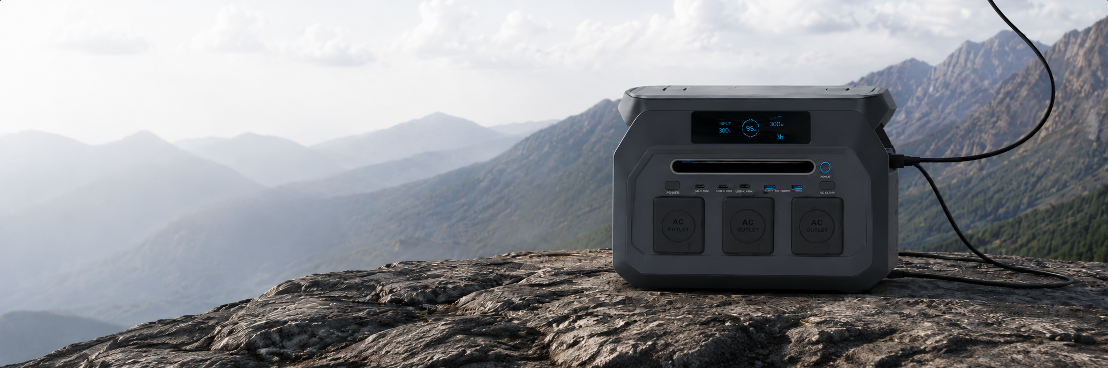 Dr Batt P800 powering devices via solar panels outdoors