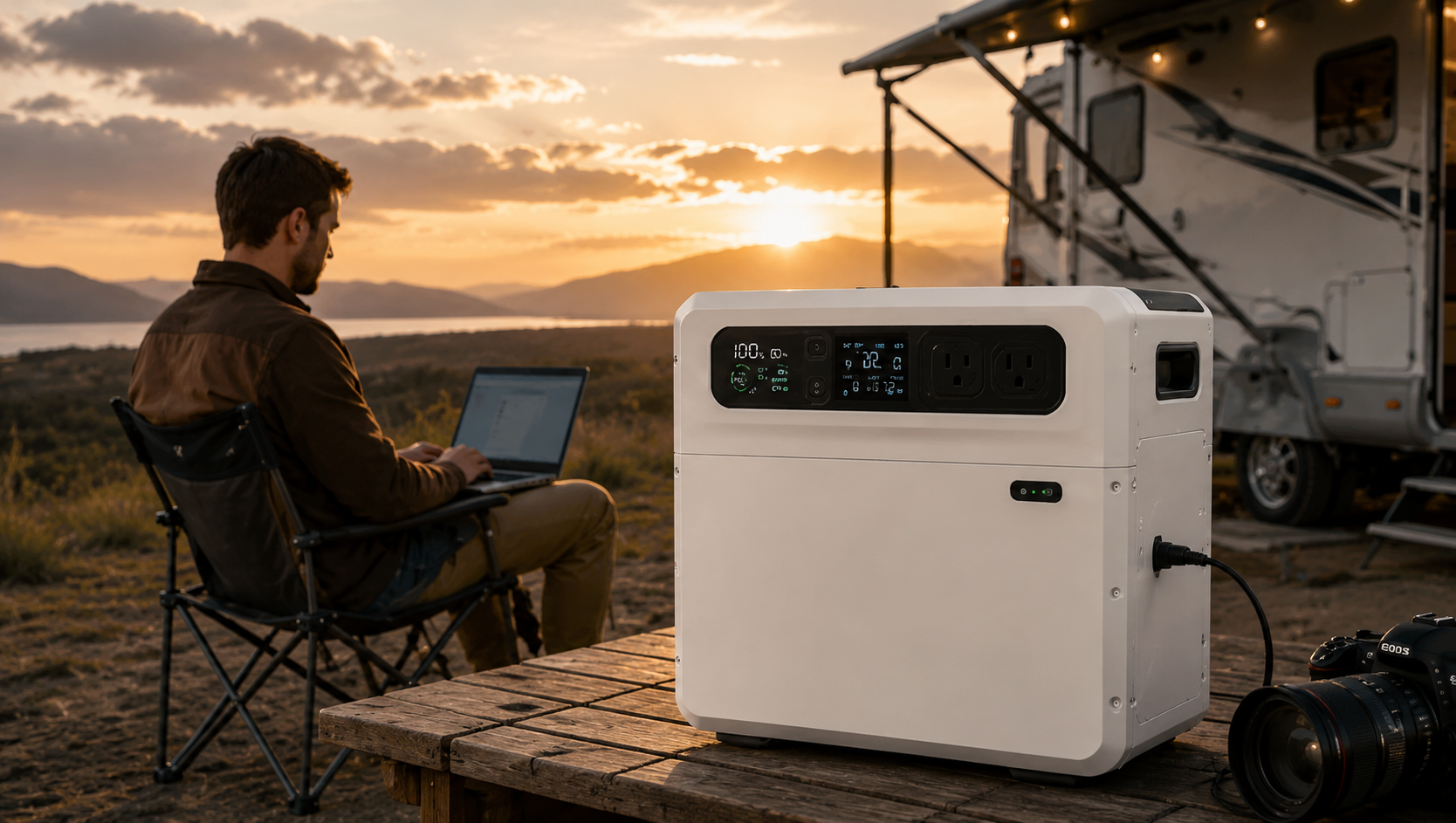 Dr Batt power station — clean energy for RV and van life